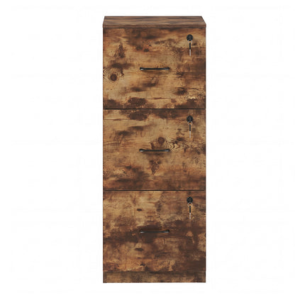 Levede File Cabinet Document Organiser  3 Lockable Drawers Vertical Cabinet