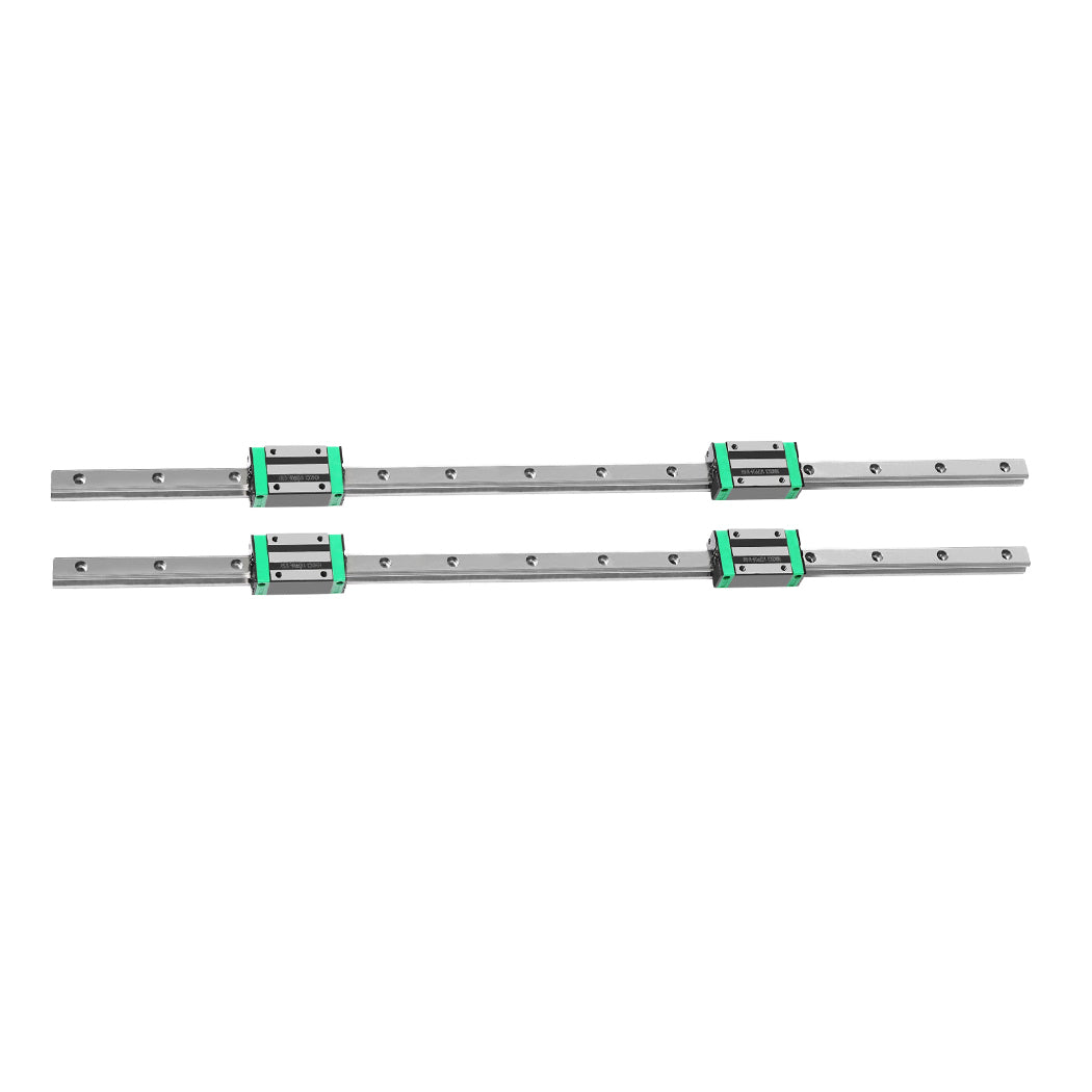 Linear Guide Rail HGH20CA Slider Block Bearing Steel CNC 2PCS