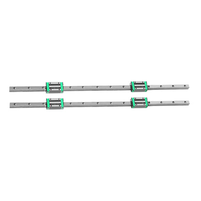 Linear Guide Rail HGH20CA Slider Block Bearing Steel CNC 2PCS