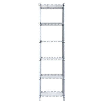 Shelving Unit 6 Tier Adjustable 42x32x161cm