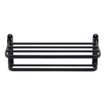 Double Bar Towel Rack Wall Mounted Black | HomeAndLiving