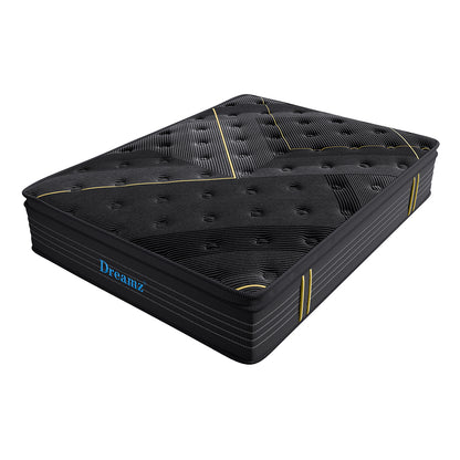 Luxury Spring Mattress Bamboo Euro Top King  High Back Support