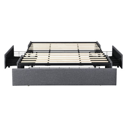 King Size Fabric Bed Frame 206x188x30cm