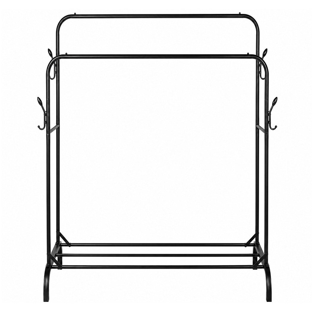 Heavy Duty Clothes Rack Black 118x54x145cm