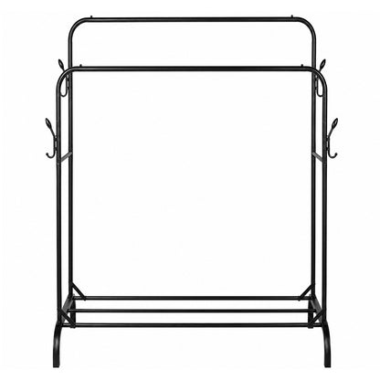 Heavy Duty Clothes Rack Black 118x54x145cm