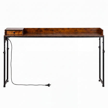 Overbed Table Mobile Brown 180x39x109cm