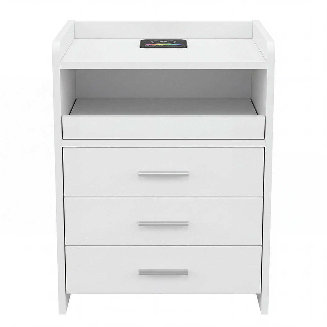Smart Bedside Table With Wireless Charging 39.5x31.5cm