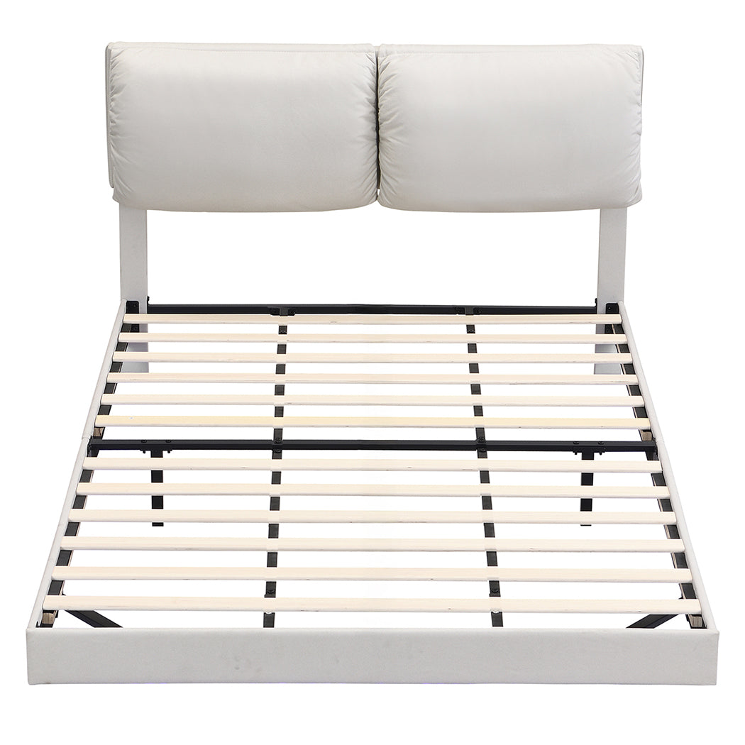 Floating Bed Frame With RGB Light 220x187x96cm