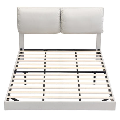 Floating Bed Frame With RGB Light 220x187x96cm