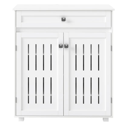 Shoe Cabinet White Storage 78x37x85.5cm