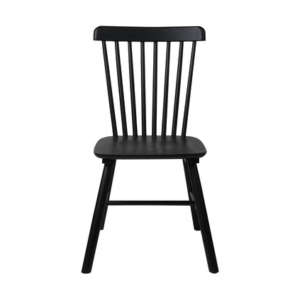 Ergonomic 4x Dining Chairs Kitchen Winsor Black  High Back Support