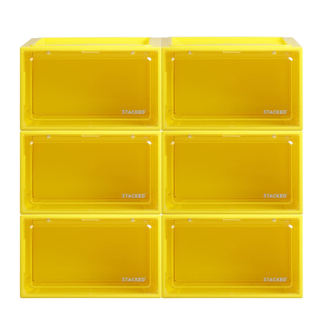Sneaker Display Case Yellow 35.5x26x21cm