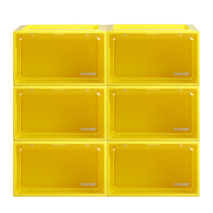 Sneaker Display Case Yellow 35.5x26x21cm