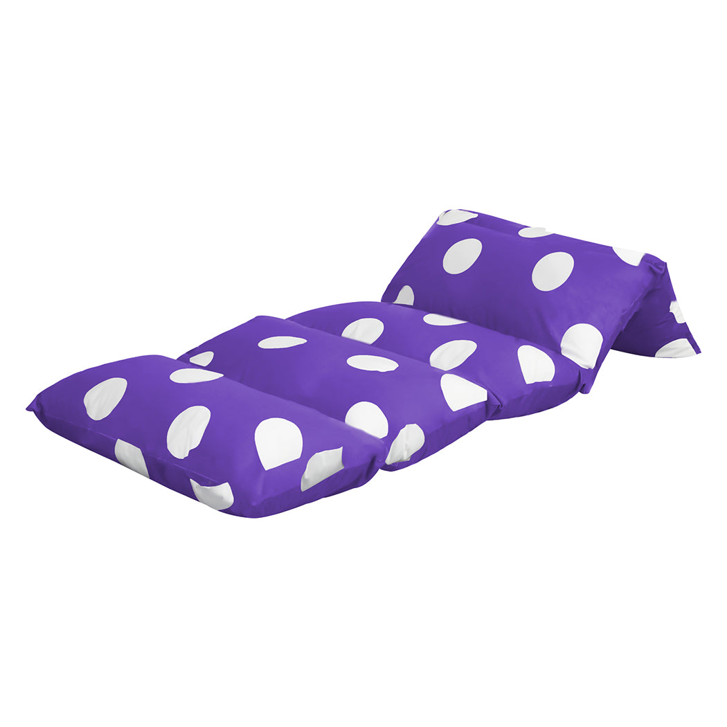 Stylish Foldable Mattress Kids Pillow Purple Large  Adjustable Height