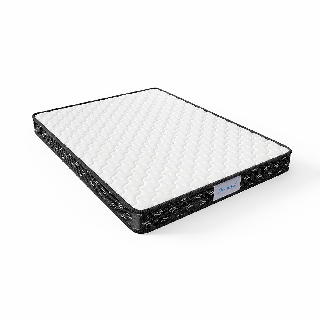 Stylish Spring Mattress Bed Pocket Tight King Single  Wood Finish