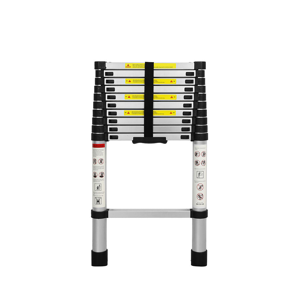 Multipurpose Ladder Telescopic 3.2M Silver