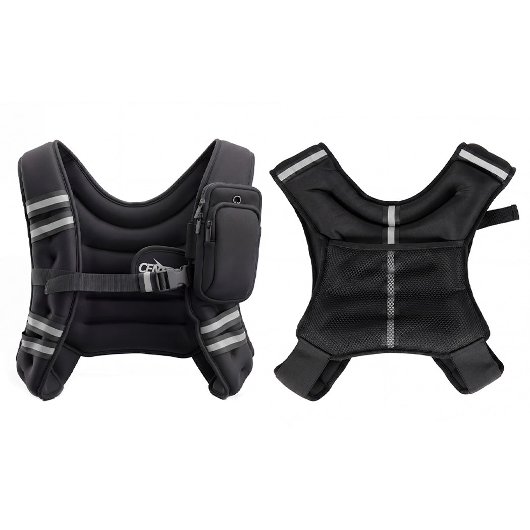 Centra 5.5kg Weighted Vest Adjustable Workout Weight Jacket Exercise Training