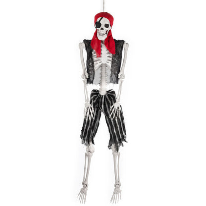 Life Size Pirate Skeleton Decor 166x38x17cm