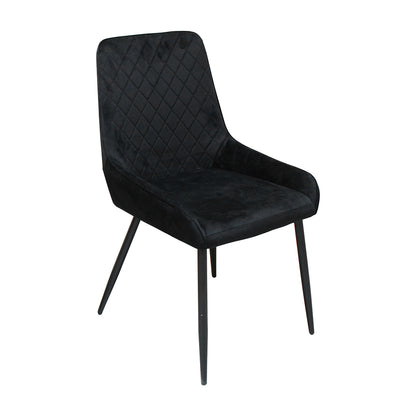 Ergonomic Dining Chairs x 4 Padded Seat Soft Velvet  Foldable