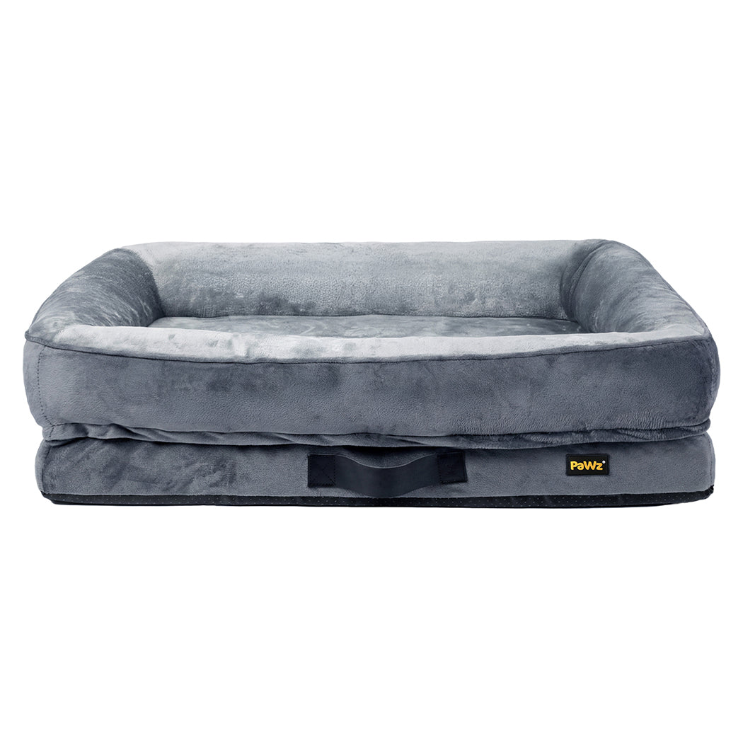 Orthopedic Dog Bed Large Velvet 90x60x18cm