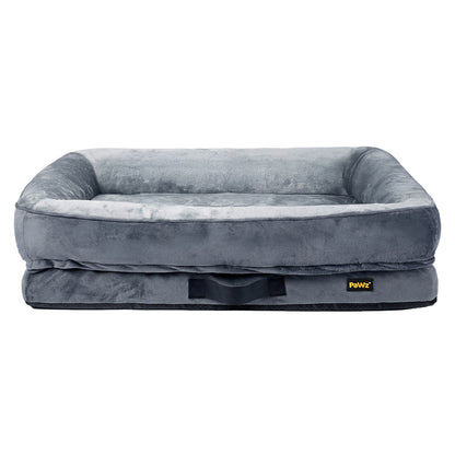 Orthopedic Dog Bed Large Velvet 90x60x18cm