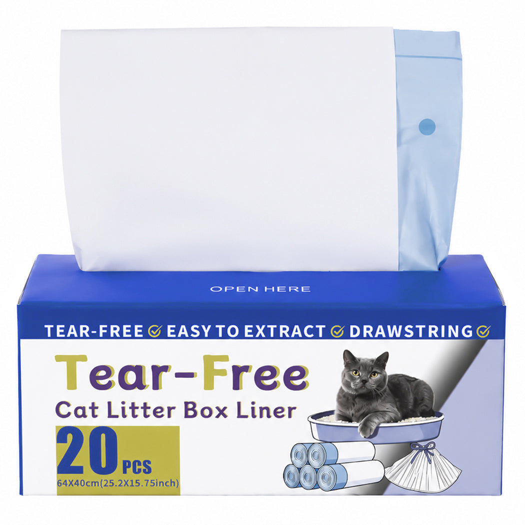 Cat Litter Bags Drawstring White 64x40cm