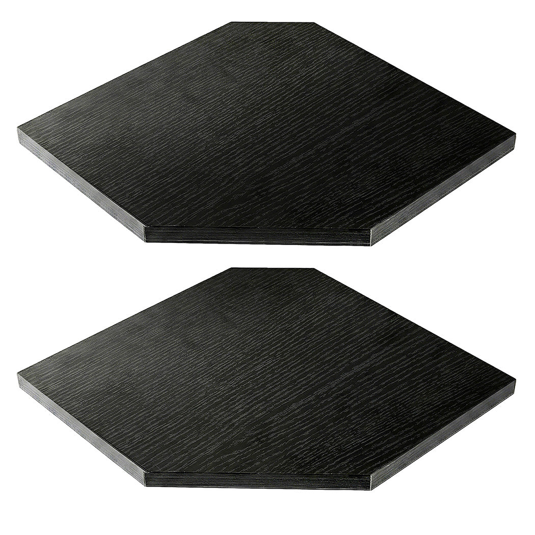 Corner Wall Shelves 2pc Floating Storage | HomeAndLiving - 3