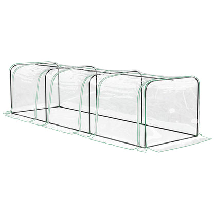 Greenhouse Tunnel Transparent Steel 80x80cm
