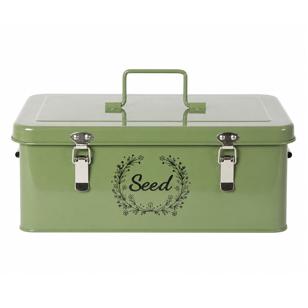 Seed Storage Box 4 Compartment Green 33x18x13.5cm