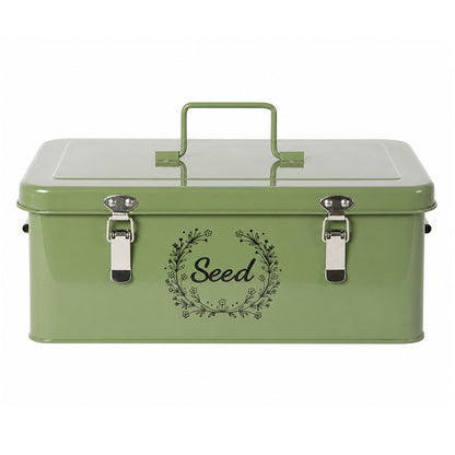 Seed Storage Box 4 Compartment Green 33x18x13.5cm