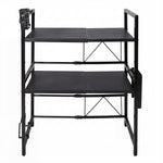 3 Tier Microwave Shelf Adjustable Kitchen Rack | HomeAndLivi
