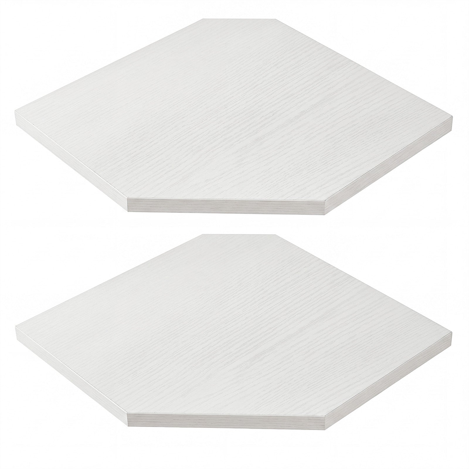 Corner Floating Wall Shelves 2 Pack White | HomeAndLiving - 3
