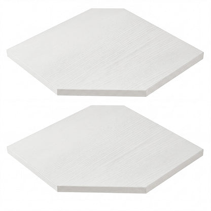 Corner Floating Wall Shelves 2 Pack White | HomeAndLiving - 3