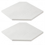 Corner Floating Wall Shelves 2 Pack White | HomeAndLiving