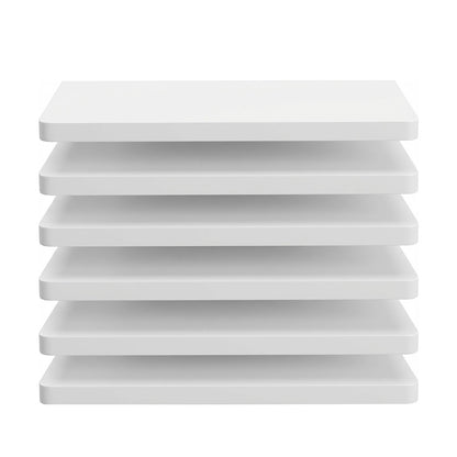 Levede Floating Shelves 6Pcs DIY Wall Mounted Storage Display Bookshelf White