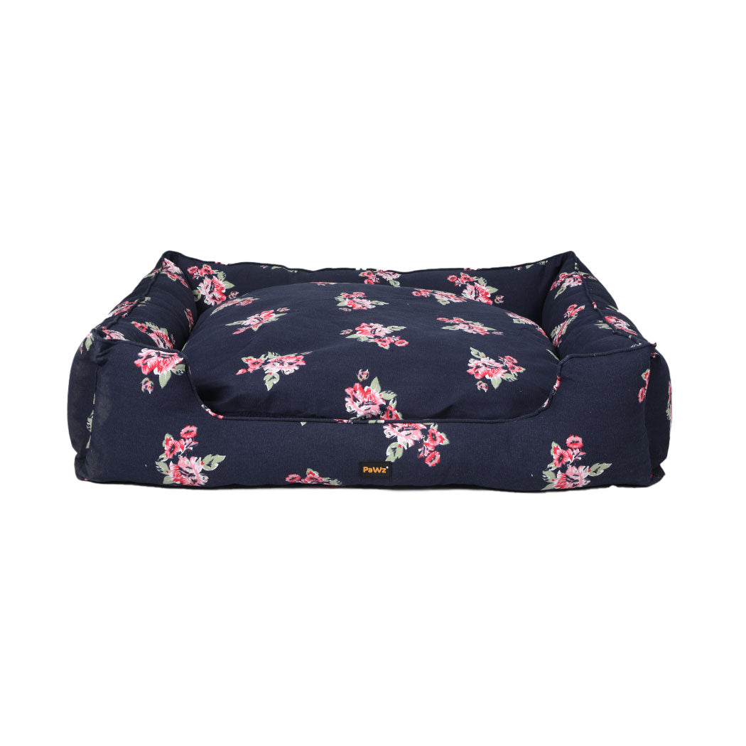 Pet Bed Washable Double-Sided Portable Cushion Mat Indoor Navy XL/XXL/XXXL