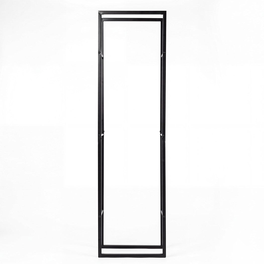 Levede Firewood Rack Steel Outdoor Storage Log Holder Fireplace 40 x 25 x 150cm