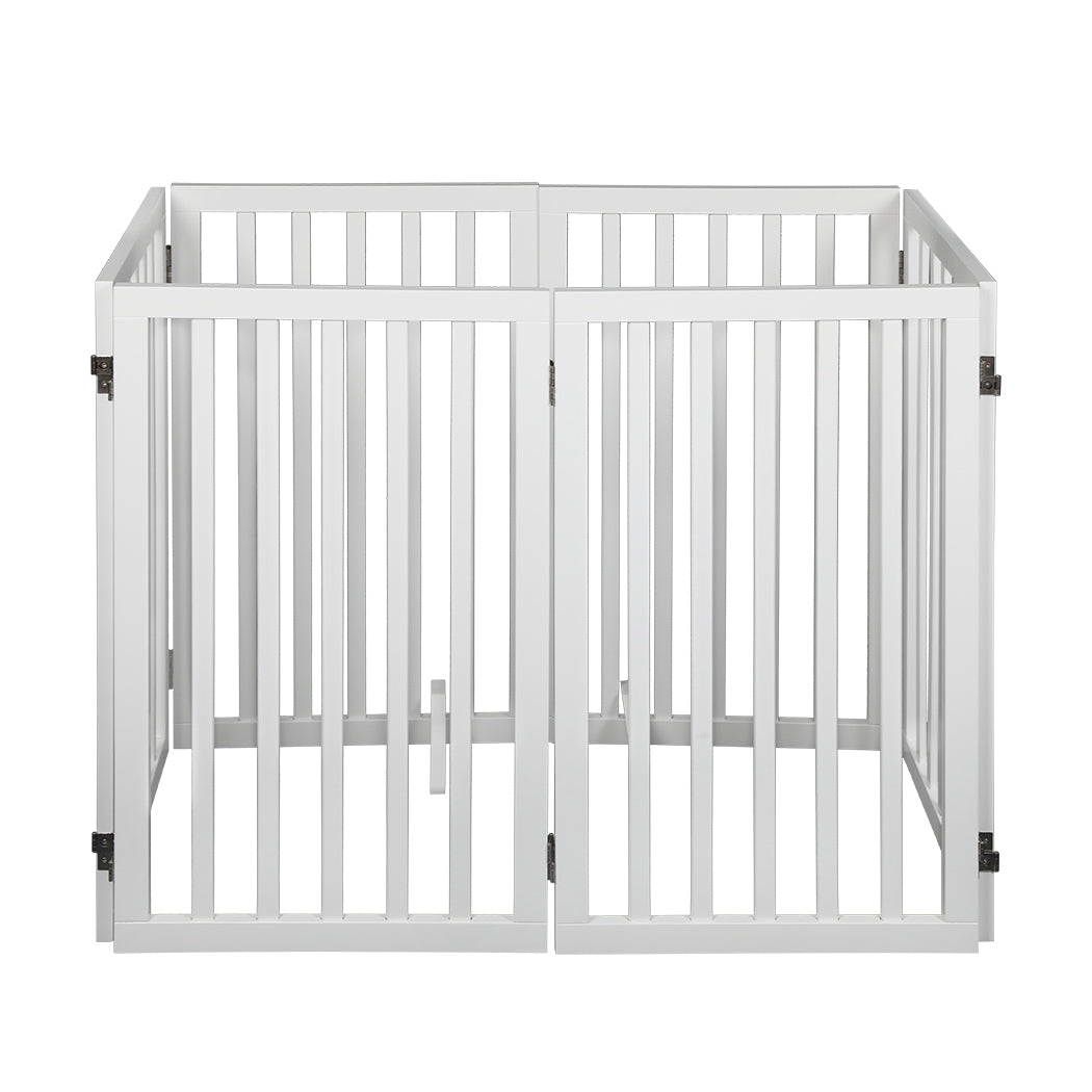 Pet Gate White 6 Panels 139x80x1.8cm