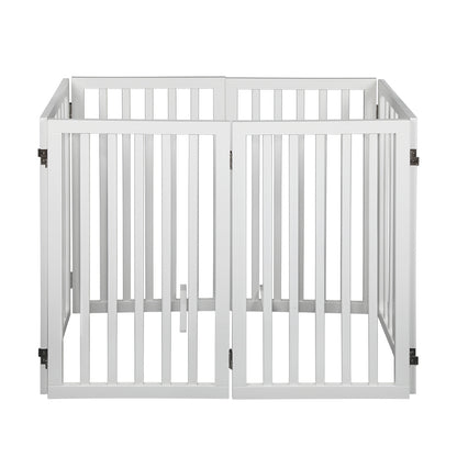 Pet Gate White 6 Panels 139x80x1.8cm