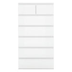 7 Drawer Tallboy Dresser White Storage | HomeAndLiving
