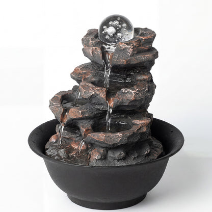 Tabletop Water Fountain 3-Speed 21x21x24cm