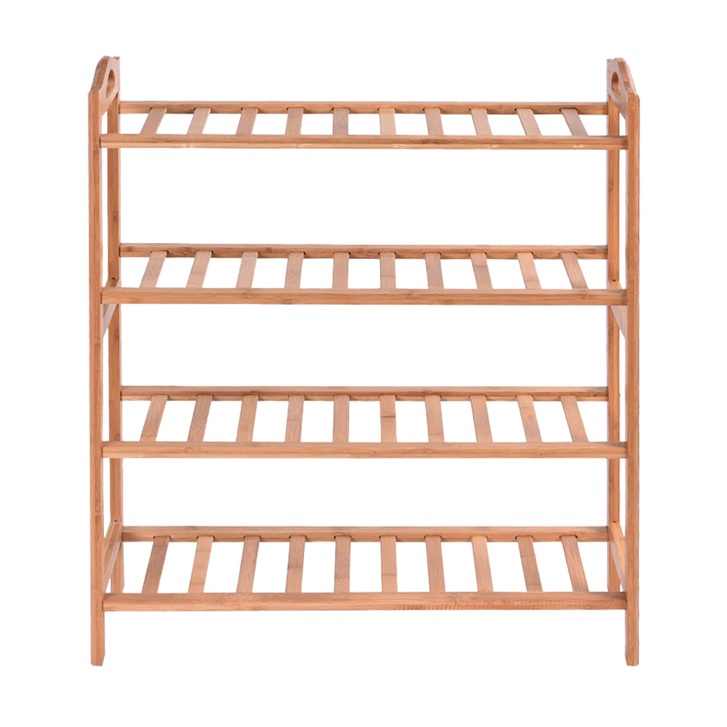 Bamboo Shoe Rack Storage - Wooden