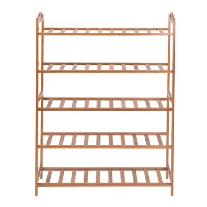 5 Tiers Bamboo Shoe Rack Storage