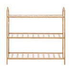 Bamboo Shoe Rack Storage Wooden -80cm