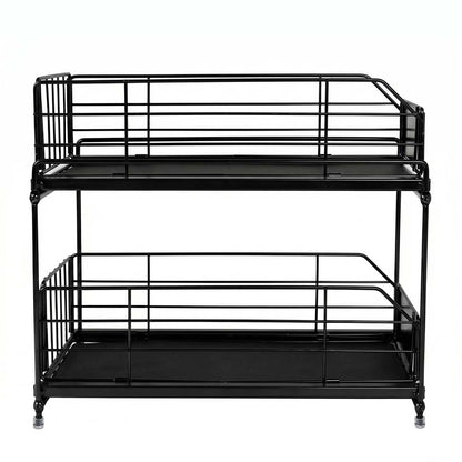 Pull Out Cabinet Organiser 2 Tier Kitchen | HomeAndLiving - 3