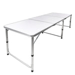 Folding Camping Table Aluminium - Silver