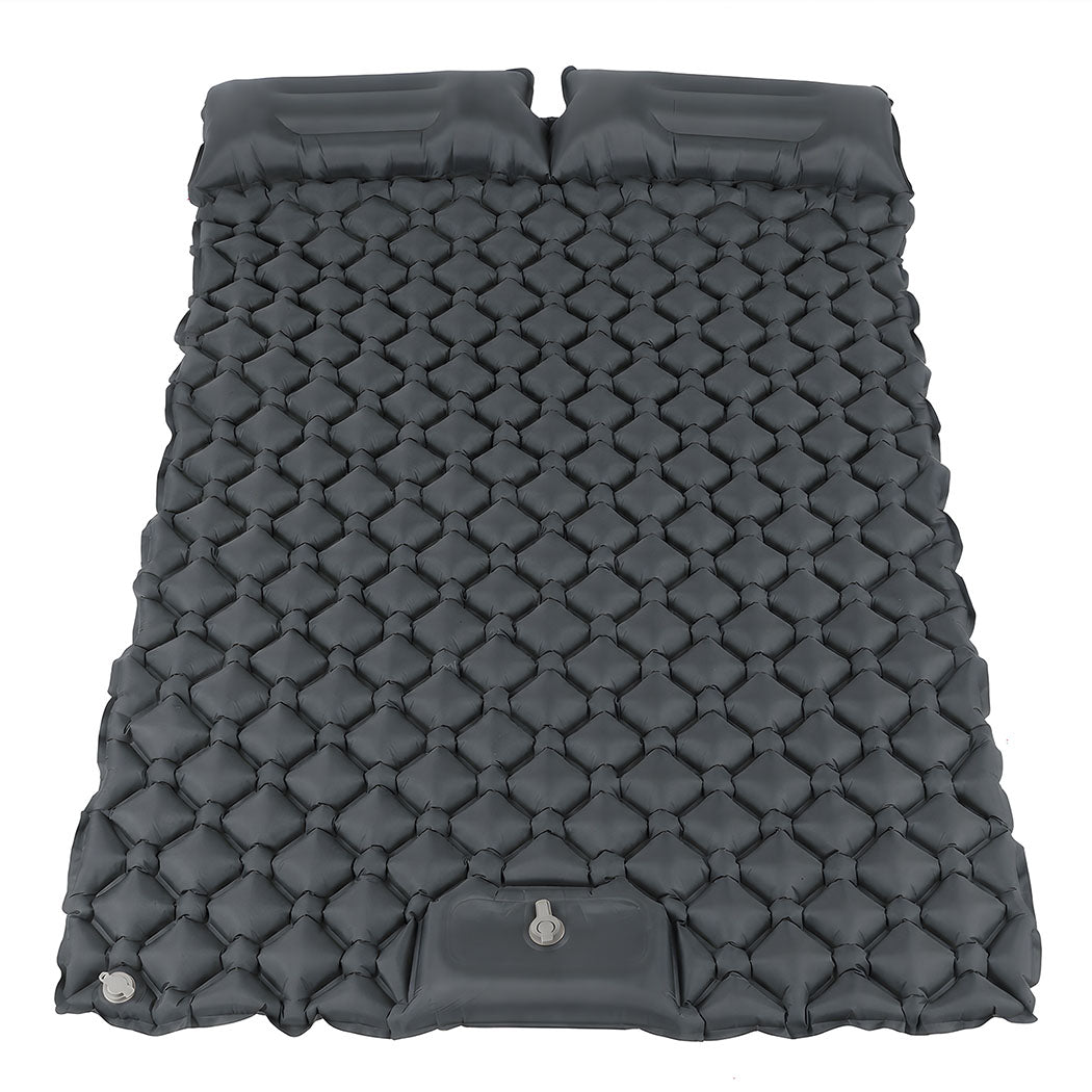 Camping Mattress Double Wide Grey 195x125x12.5cm