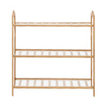 Bamboo Shoe Rack Storage - Wooden 70cm