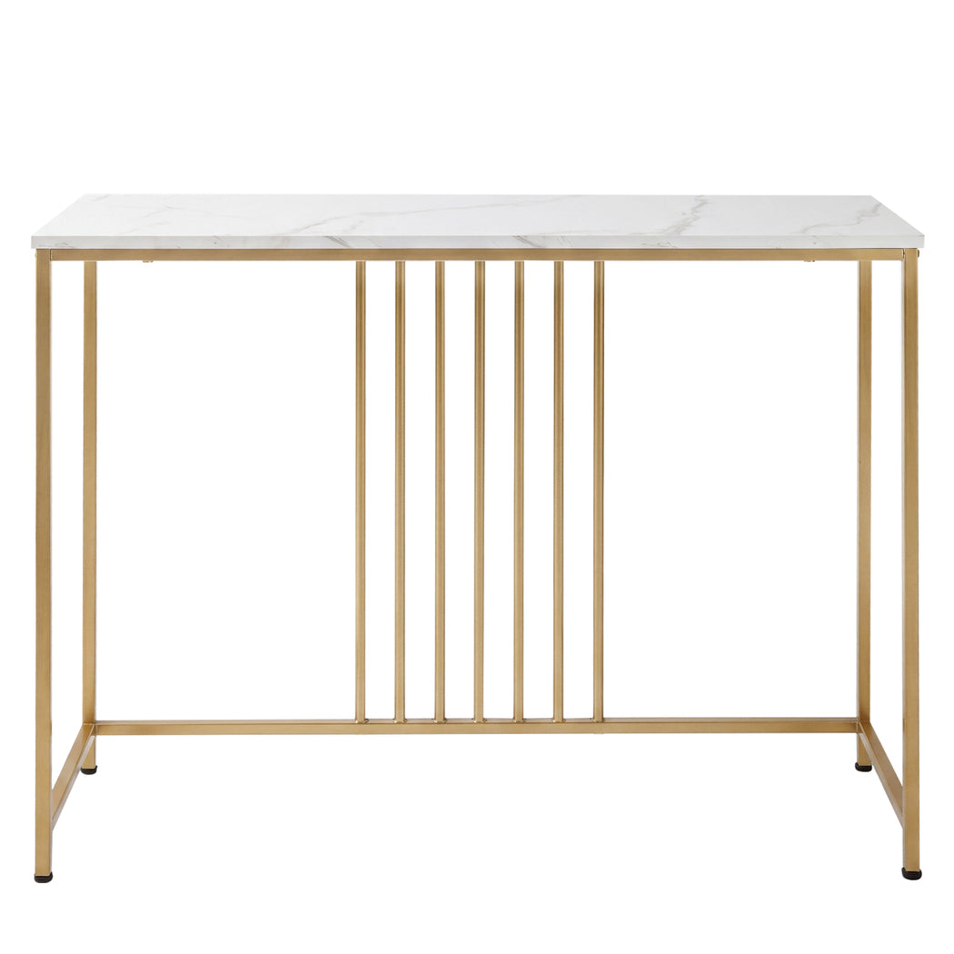 Marble Effect Console Table Narrow Hallway | HomeAndLiving
