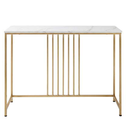 Marble Effect Console Table Narrow Hallway | HomeAndLiving